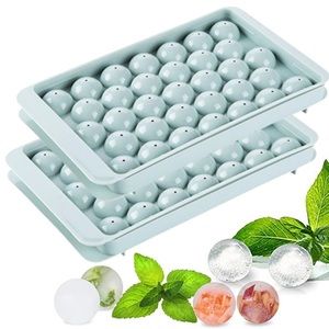 2x Minimalist Ball Shaped Ice Cube Maker